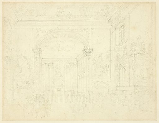 Study for Greenwich Hospital: The Painted Hall, from Microcosm of London