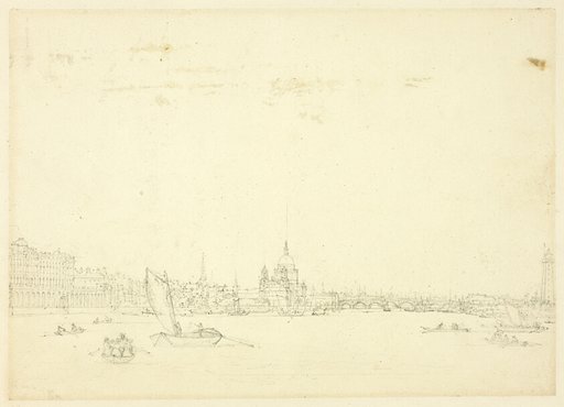 Study for View of London from the Thames