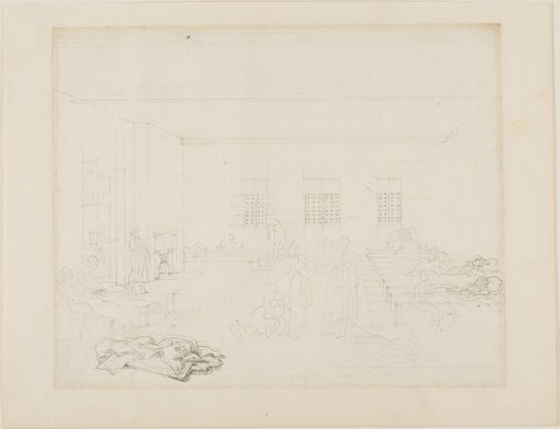 Study for Bridewell Prison, Women's Side, from Microcosm of London