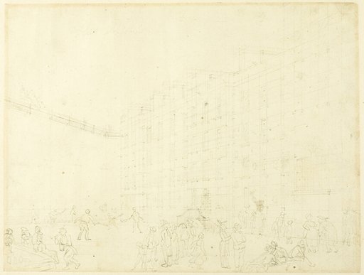 Study for Fleet Prison, from Microcosm of London