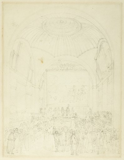 Study for Common Council Chamber, Guild Hall, from Microcosm of London