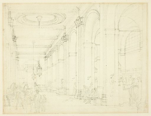 Study for King's Mews, Charing Cross, from Microcosm of London