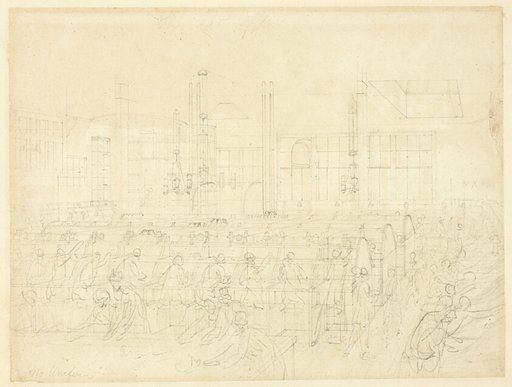Study for The Post Office, from Microcosm of London