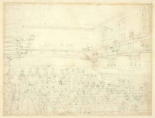 Study for Quaker's Meeting, from Microcosm of London