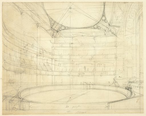 Study for Royal Circus, from Microcosm of London