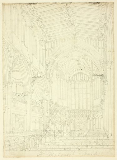 Study for St. Margaret's Church, from Microcosm of London
