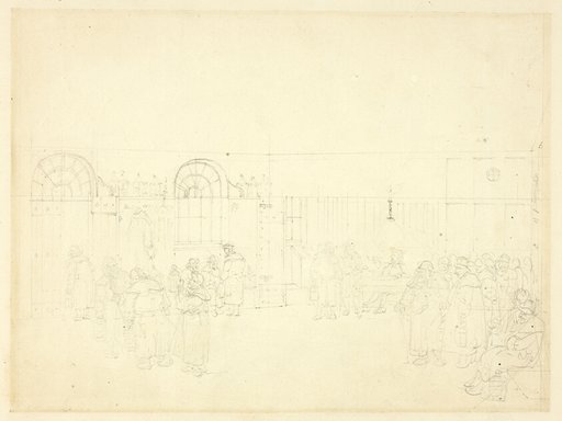 Study for Watch House, St. Mary Le Bone, from Microcosm of London