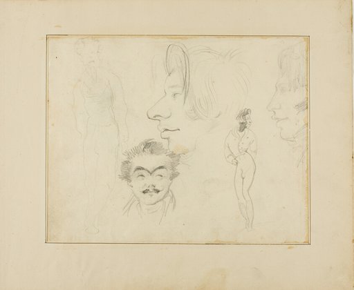 Sheet of Caricatures