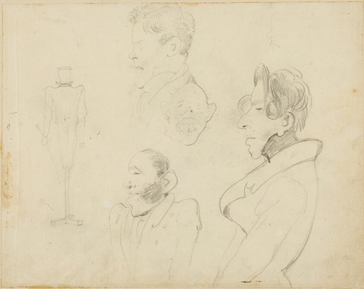 Sheet of Caricatures