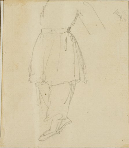 Lower Part of a Figure in Working Clothes