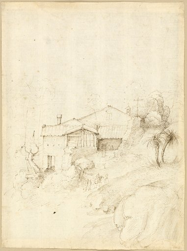Monastery on the Slope of a Rocky Hill