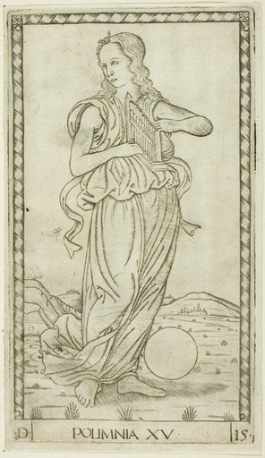 Polyhymnia, plate fifteen from Apollo and the Muses