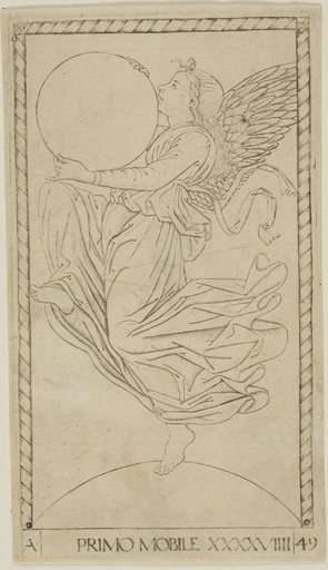 The Angel of the Ninth Sphere, or Primum Mobile, plate 49 from Planets and Spheres