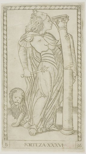 Fortitude, plate 36 from Genii and Virtues