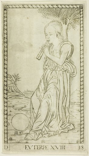 Euterpe, plate eighteen from Apollo and the Muses