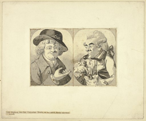 Two Bust-length Caricatures