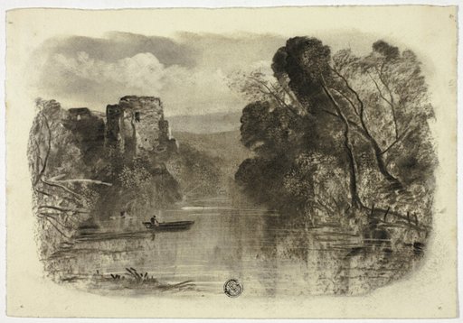 River with Castle Ruin and Boat I