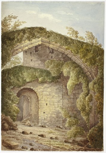 Interior of Conway Castle