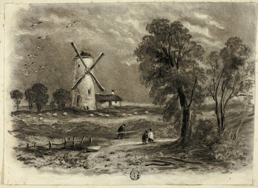 Landscape with Windmill