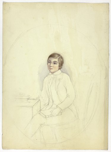 Study for Portrait of Boy with Book