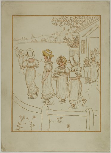 Girls Going Down a Lane