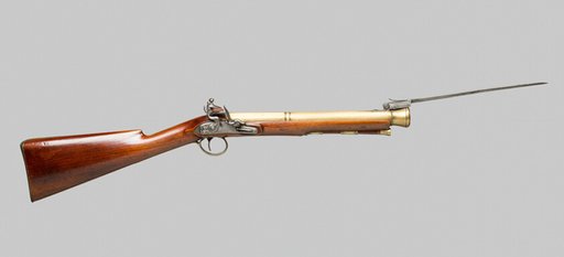 Flintlock Blunderbuss with Spring-Bayonet