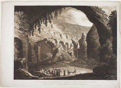 View of the Inside of the Amphitheatre of Vespasian at Rome (called the "Colosseo")