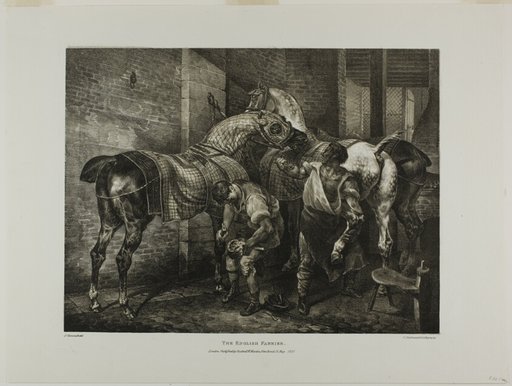 The English Farrier, plate 10 from Various Subjects Drawn from Life and on Stone (The English Suite)