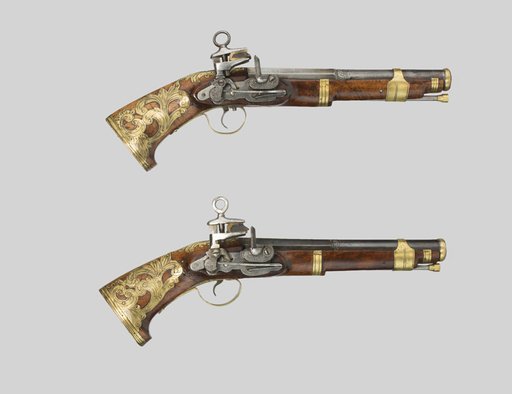 Pair of Miquelet Pistols