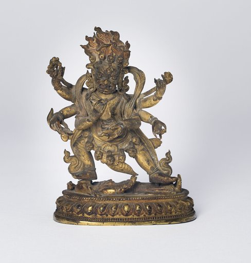 Enlightened Protector Mahakala with Six Arms (Shadbhuja)