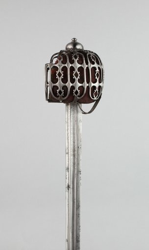Basket-Hilted Broadsword with Scabbard (Claymore)