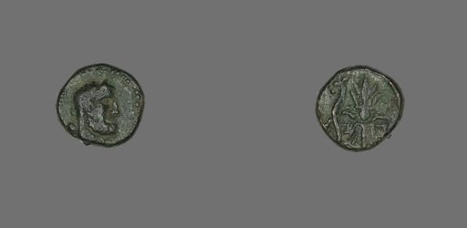 Coin Depicting a Bearded Head