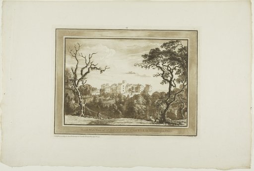 North West View of St Donat's Castle, plate four from Twelve Views in South Wales