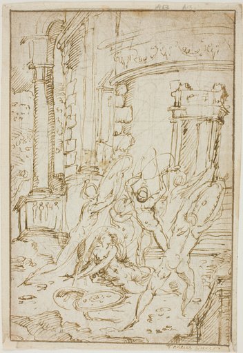 Study for the Rape of the Sabines