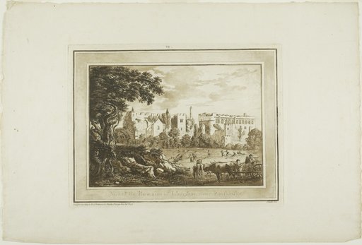 Part of the Remains of Llanphor, near Pembroke, plate seven from Twelve Views in South Wales