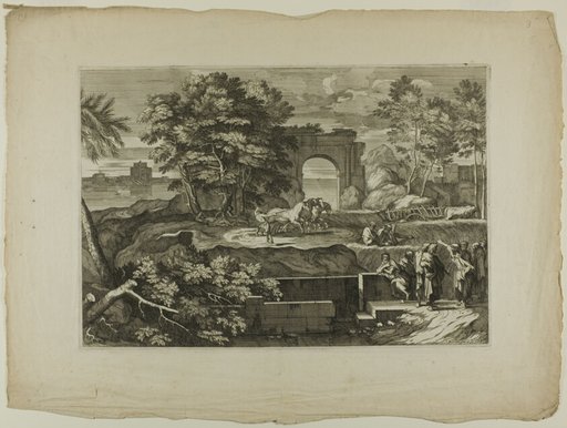 Christ and His Disciples with a Triumphal Arch in the Distance