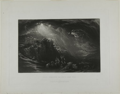 Joshua Commanding the Sun to Stand Still, from Illustrations of the Bible