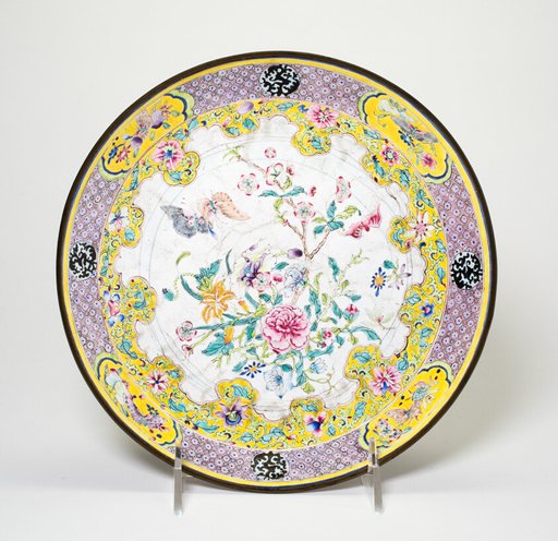 Dish with Butterflies and Flowers