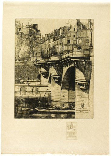 Le Pont Neuf, Paris (with remarque)