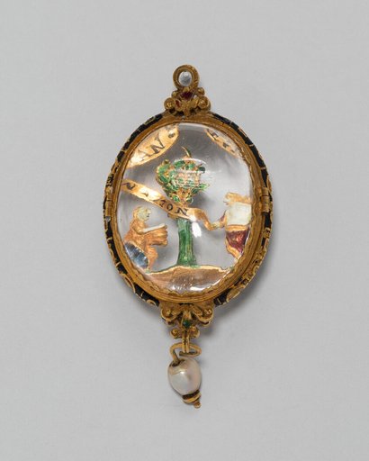 Pendant with Christ Appearing to Saint Mary Magdalene