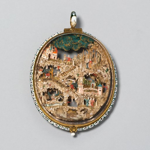 Double-Sided Pendant with Scenes from the Lives of Saint Francis and of Christ