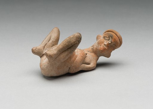 Seated Female Figure Giving Birth