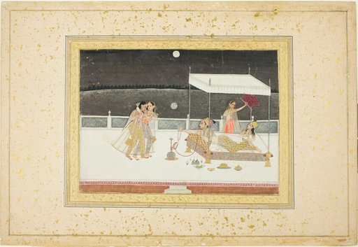 Seduction Scene on a Terrace by Moonlight