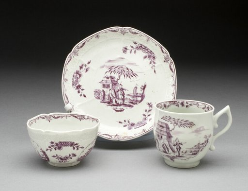 Tea Bowl, Coffee Cup, and Saucer