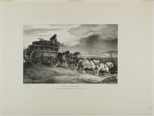 The Coal Wagon, plate 7 from Various Subjects Drawn from Life and on Stone (The English Suite)