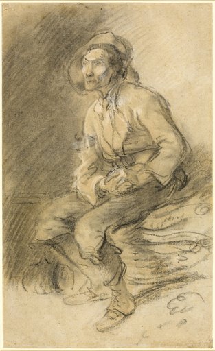 A Woodman Seated on a Bundle of Faggots