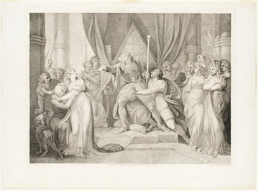 Lear Casting out his Daughter Cordelia