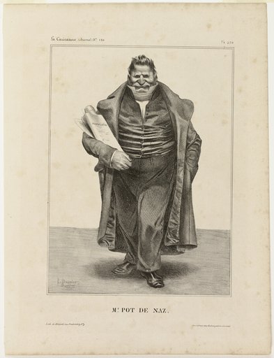 Mr. Pot De Naz.., plate 270 from Célébrités de la Caricature
