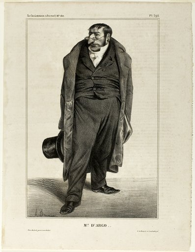 Mr. D'argo .., plate 292 from Célébrités de la Caricature