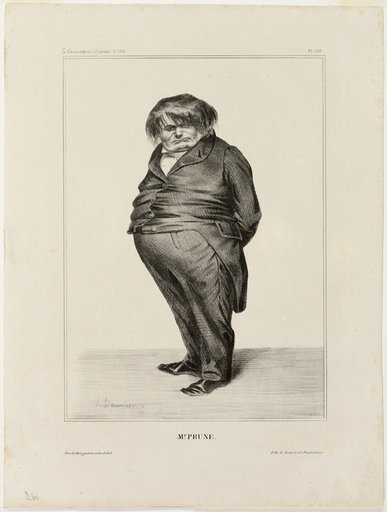 Mr. Prune, plate 288 from Célébrités de la Caricature
